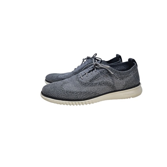Cole Haan 10 2.ZERØGRAND Wingtip Oxfords Blue Gray Loafer Stitchlite Stretch main image 6